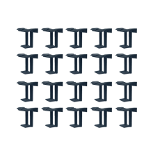 20 pieces photovoltaic panel drainage buckle, 40 mm