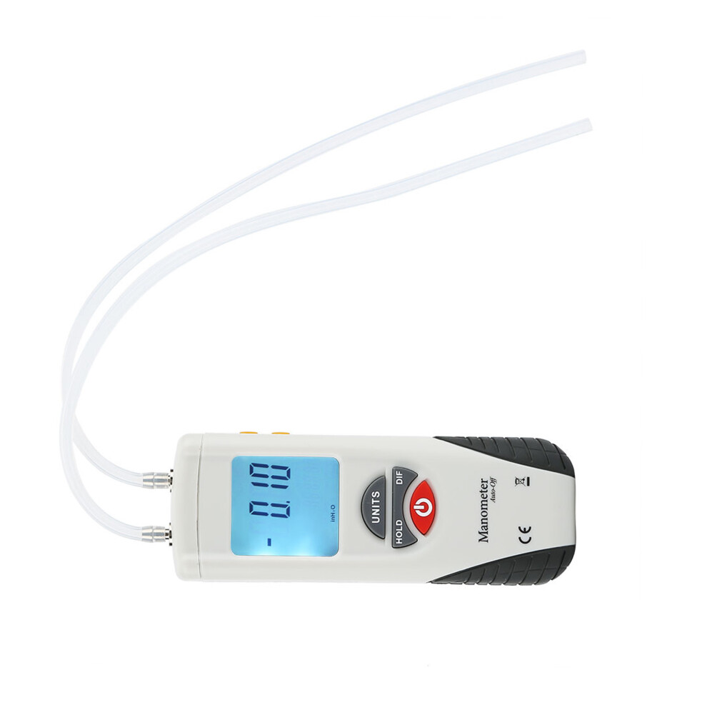 Htâ1890 Handheld Digital Manometer 11 Units, Compact 16X5.5x3.2cm 9411392639753