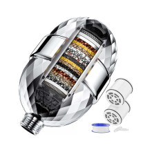 20-stage shower filter for removing chlorine from hard water
