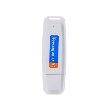 Digital audio recorder with USB flash drive (white)