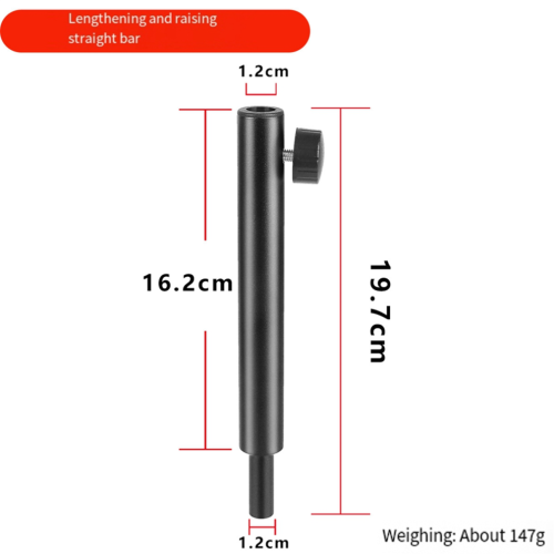 Accessories for microphone boom mounts, straight pole for height adjustment 1