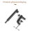 Accessories for microphone boom mounts, straight pole for height adjustment 3