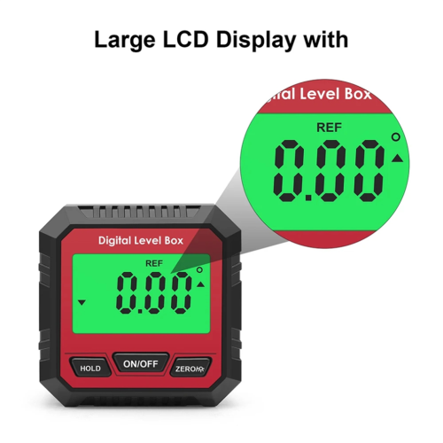 Universal Miter Box 90 Mini Electronic Protractor Red/Black 1