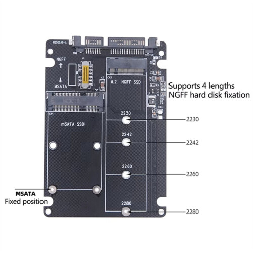 MSATA-zu-USB-Adapter, MSATA-Gehäuseadapter, Riser-Karte, Gehäuse, Kabel 2