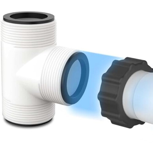 2 pieces 1.5 inch pool hose connector piston valves 1