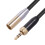 Adapter cable with internal thread, 3.5 mm plug to MINI XLR 3-pin 2