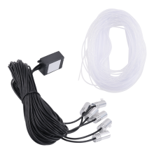 6 i 1 RGB LED Atmosfär Bilbelysning Interiör Omgivningsljus 8M Fiber