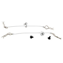 Kroppsklämma som motstår förlust för //Axial 1/10 RC Silver
