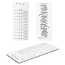 12 pieces 2025 Reading List Bookmarks, Coloring Book Tracker