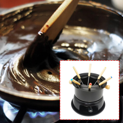 Professional Large Capacity Chocolate Melting Cup Fondue with 1