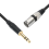 Cable de conexión de señal simétrico, conector de 1/4 de pulgada a XLR, 500 cm 3