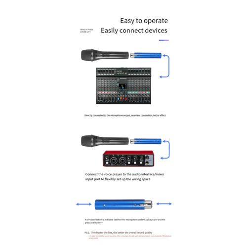 Dynamic Microphone Preamplifier Portable Microphone Preamplifier Black 2