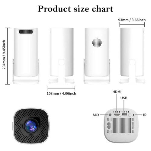 P30 Smart Projector Wi-Fi 6 Android 11 Home Projector EU Plug 2