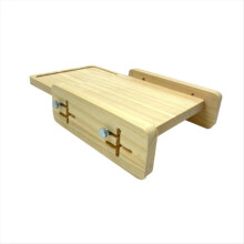 Houten broodsnijder met kruimellade – compacte, soepele broodsnijder