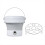 EU plug, foldable dishwasher, household mini turbo dishwasher, white 2