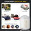 Electric mini air pump with LED lantern, portable air compressor 2