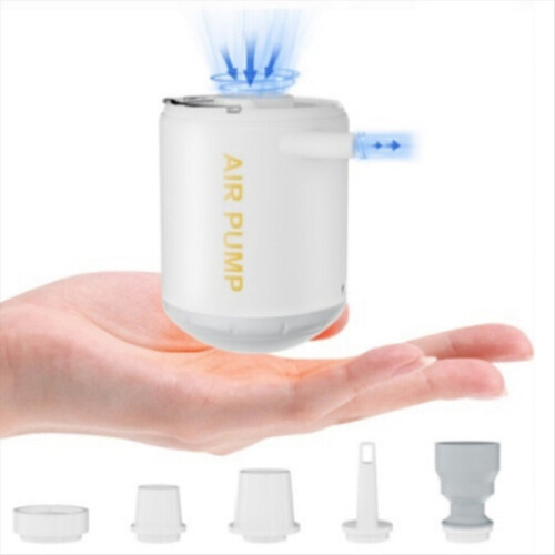 Electric mini air pump with LED lantern, portable air compressor 2
