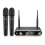Wireless microphone system, dynamic handheld microphones, dual wireless 3