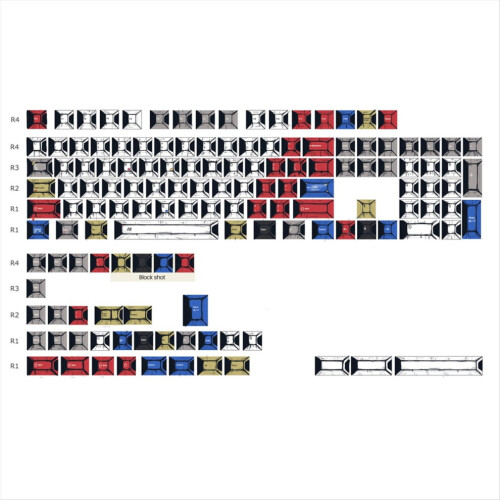Comic-style PBT keycaps for mechanical keyboards 2