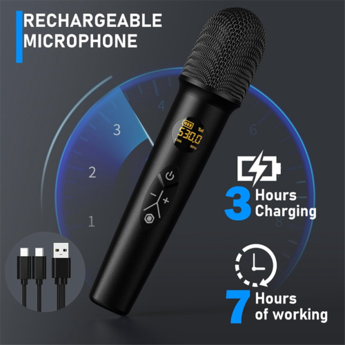 Wireless microphone system, dynamic handheld microphones, dual wireless 1
