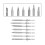 7pcs Stainless Steel Soldering Tips Small & Precise Replacement for TS100 Iron 1