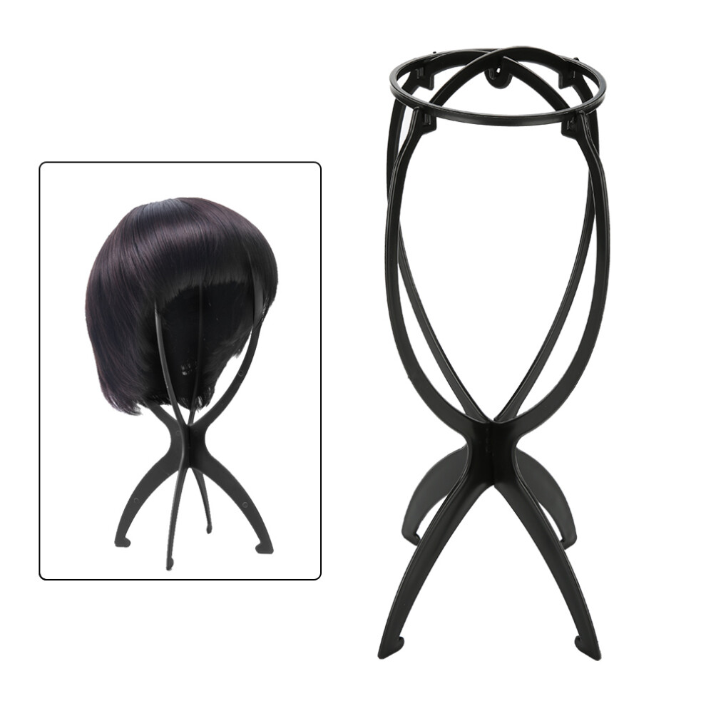 Black ABS Wig Display Stand 1pc