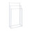 Towel Rack, 3 Rods - Metal and Bamboo Freestanding 1