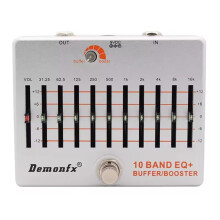 10-Band-EQ + Bassgitarren-Boost-Pedal-Effekt-Equalizer