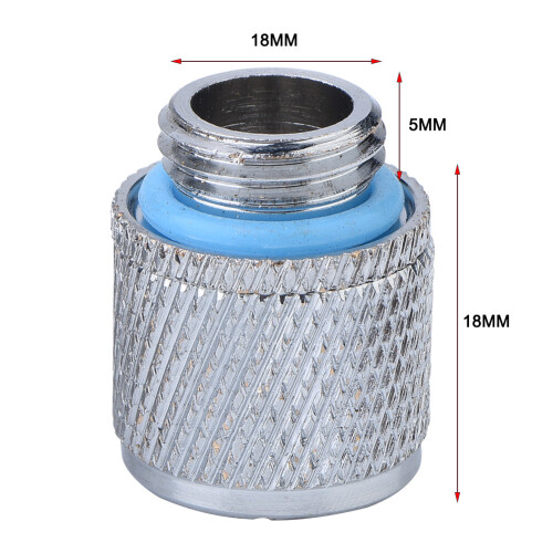 2PCS G1/4 Water Cooling Fitting Soft Tube Compression for Computer Water System