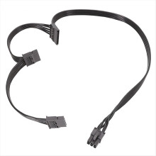 PCIe 6-stifts hane till 3 SATA strömkabel för Focus-serien