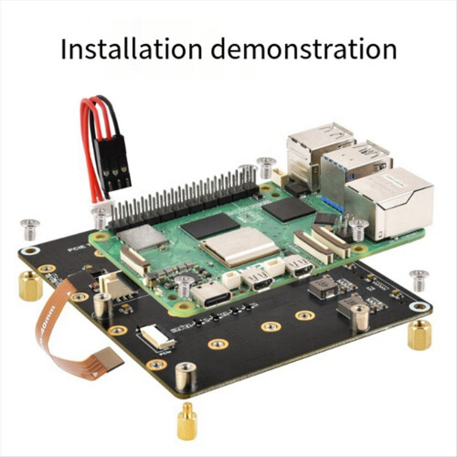 PCIe till 4-kanals M.2-adapterkort för 5 2