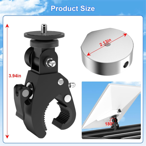 For mini bracket, adjustable angle clamp for mast bracket 2