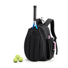 Light weight Nylons Backpacks for Tennis Features Shoe-Black