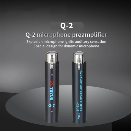 Q2 28dB Gain Dynamic Microphone Amplifier Metal Structure Q-2 for Live 2