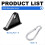 8-pack 2020 Extrusion Sliding Hooks, Black 4