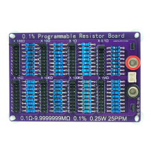 0,1 Ω–9,9999999 MΩ 0,1% 0,25 W 25 PPM Programmeerbare weerstandskaart