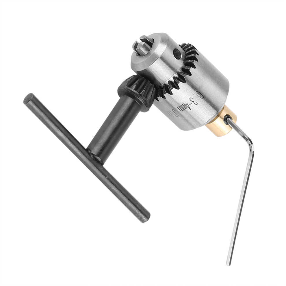 Mini 0.3-4Mm Jto Taper Drill Chuck & Wrench For Lathe Rugged Metal Construction 6911392643864