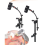 Adjustable instrument stand with rackmount clip for violin 2