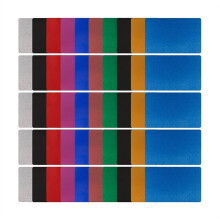 Business cards, 50-piece engraving blank set, 10-color DIY cards
