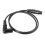 Cable XLR en ángulo recto, macho a hembra, cable de señal 4