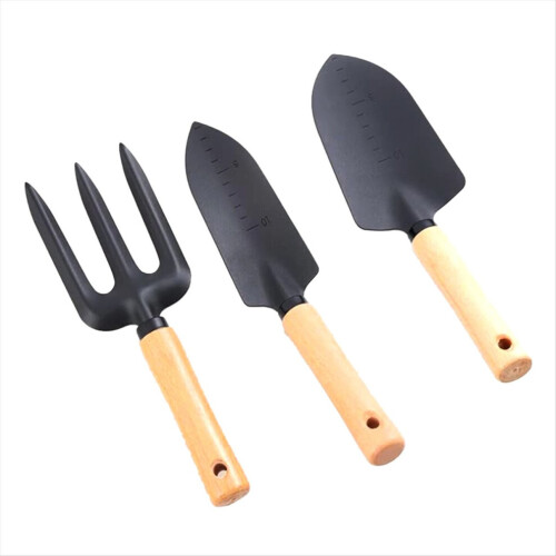 3-teiliges Gartenkellen-Set für Gartenarbeit und Camping 1