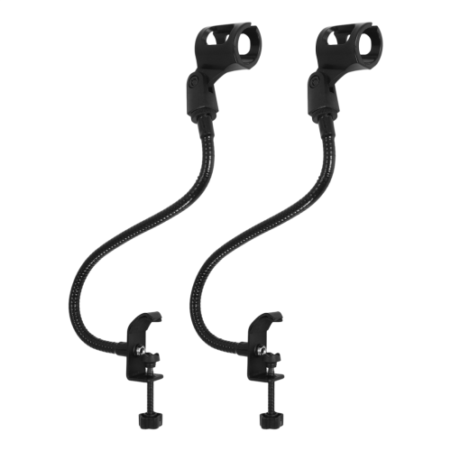 2 Pcs Microphone Adjustable Stand Flexible Gooseneck Desktop Stands 1