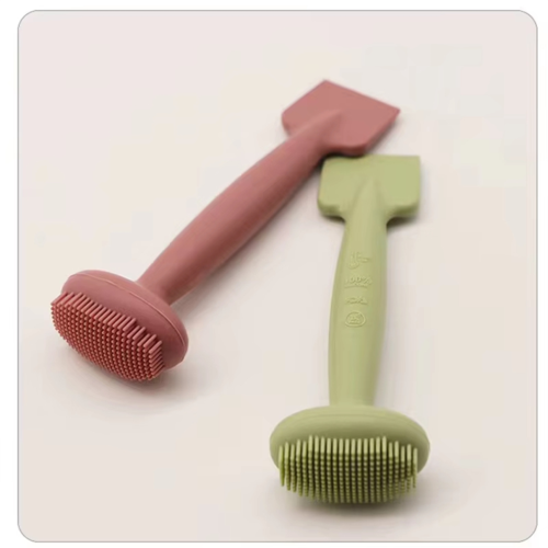 Double silicone mask brush, cleansing and makeup applicator 2