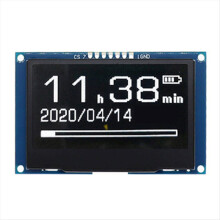 2.42-inch OLED display module 128 x 64, high-resolution LCD screen, white