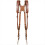 Double shoulder strap for camera, adjustable, for camera, shoulder strap, brown 1