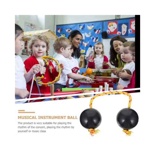Rhythmic ball, egg shaker, double pumpkin percussion, black 2