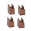 4 adjustable chair legs, screw clamp, 5 cm 1
