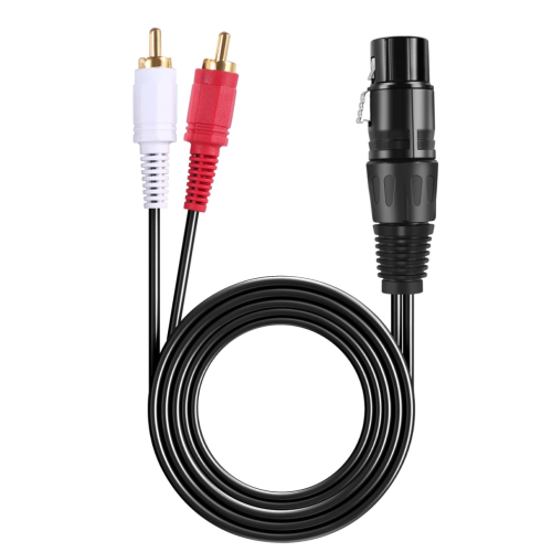 Ljudsplitterpatch Y-kabel 1 XLR hona till 2 hanar 2