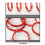 3-Point Astrophotography Guide Retaining Rings 120mm Red 3