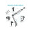 Extendable recording microphone holder with microphone clip mounting clamp 3